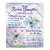 Personalized To My Bonus Daughter Gifts From Step Mom Blanket Don't Give Up Dragonfly Gifts For Stepdaughter Birthday Graduation Christmas Fleece Blanket | siriusteestore