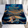 Personalized To My Bonus Daughter Gifts From Step Mom Blanket Don't Give Up Lion Gifts For Stepdaughter Birthday Graduation Christmas Customized Fleece Blanket | siriusteestore