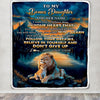 Personalized To My Bonus Daughter Gifts From Step Mom Blanket Don't Give Up Lion Gifts For Stepdaughter Birthday Graduation Christmas Customized Fleece Blanket | siriusteestore