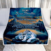 Personalized To My Bonus Daughter Gifts From Step Mom Blanket Don't Give Up White Tiger Gifts For Stepdaughter Birthday Graduation Christmas Fleece Blanket | siriusteestore