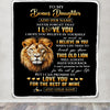 Personalized To My Bonus Daughter Gifts From Stepdad Blanket Old Lion Love You Stepdaughter Birthday Gifts Graduation Christmas Custom Fleece Blanket | siriusteestore