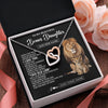Interlocking Hearts Necklace Stainless Steel & Rose Gold Finish | 2 | Personalized To My Bonus Daughter Gifts From Stepfather Necklace This Old Lion Love You Stepdaughter Birthday Gifts Christmas Customized Gift Box Message Card | https://siriusteestore.