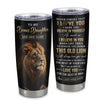 Personalized To My Bonus Daughter Gifts From Stepmom Stepdad Tumbler Old Lion Love You Stepdaughter Birthday Gifts Graduation Christmas Custom Cup Travel Mug | siriusteestore