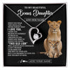 Forever Love Necklace 14K White Gold Finish | 1 | Personalized To My Bonus Daughter Gifts From Stepmother Necklace This Old Lion Love You Stepdaughter Birthday Gifts Graduation Christmas Gift Box Message Card | https://siriusteestore.