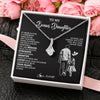 Alluring Beauty Necklace 14K White Gold Finish | 2 | Personalized To My Bonus Daughter Necklace From Stepdad You Are Always In Mine Beautiful Stepddaughter Birthday Graduation Christmas With Gift Box Message Card | siriusteestore