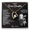 Forever Love Necklace 18K Yellow Gold Finish | 1 | Personalized To My Bonus Daughter Necklace From Stepdad You Are Always In Mine Beautiful Stepddaughter Birthday Graduation Christmas With Gift Box Message Card | siriusteestore