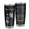 Personalized To My Bonus Daughter Tumbler From Bonus Mom Stainless Steel Cup It Is Not DNA I Love You Stepdaughter Birthday Gifts Meaningful Christmas Custom Travel Mug | siriusteestore