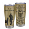 Personalized To My Bonus Daughter Tumbler From Stepdad Stainless Steel Cup You Will Never Lose Viking Stepdaughter Birthday Gifts Graduation Christmas Custom Travel Mug | siriusteestore