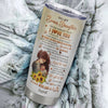 Personalized To My Bonus Daughter Tumbler From Stepmom Stainless Steel Sunflower Never Forget That I Love You Stepdaughter Gift Birthday Christmas Travel Mug | siriusteestore