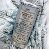 Personalized To My Bonus Daughter Tumbler From Stepmom Stepdad Never Forget That I Love You Wolf Stepdaughter Birthday Gifts Graduation Christmas Custom Travel Mug | siriusteestore