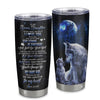 Personalized To My Bonus Daughter Tumbler From Stepmother Stainless Steel Wolf Never Forget How Much I Love You Stepdaughter Birthday Christmas Travel Mug | siriusteestore