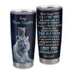 Personalized To My Bonus Daughter Tumbler Gift From Stepmom Stepdad Stainless Steel Cup This Old Tiger Love You Birthday Graduation Christmas Travel Mug | siriusteestore