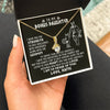 Alluring Beauty Necklace 18K Yellow Gold Finish | 2 | Personalized To My Bonus Daughter Viking Necklace From Stepdad I Am So Proud Of You Runes Viking Stepdaughter Christmas Customized Gift Box Message Card | siriusteestore