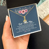 Alluring Beauty Necklace 18K Yellow Gold Finish | Personalized To My Bonus Mom Necklace from Daughter Thank You For Loving Me Bonus Mom Jewelry Birthday Mothers Day Christmas Customized Message Card | siriusteestore