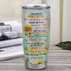 Personalized To My Bonus Mom Tumbler From Step Daughter Stainless Steel Sunflower Forever Grateful Stepmom Gift Birthday Mothers Day Christmas Travel Mug | siriusteestore