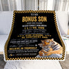 Personalized To My Bonus Son Blanket Tiger I Love You Forever From Stepmom Stepdad Stepson Birthday Gifts Christmas Graduation Customized Fleece Blanket | siriusteestore