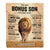 Personalized To My Bonus Son Gifts Blanket From Stepdad Always Remember Lion Gifts For Stepson Birthday Graduation Christmas Customized Fleece Throw Blanket | siriusteestore