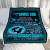 Personalized To My Bonus Son Gifts Blanket From Stepdad Promise To Love You Gifts For Stepson Birthday Graduation Christmas Custom Fleece Throw Blanket | siriusteestore