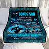 Personalized To My Bonus Son Gifts Blanket From Stepmother Promise To Love You Gifts For Stepson Birthday Graduation Christmas Custom Fleece Throw Blanket | siriusteestore