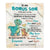 Personalized To My Bonus Son Gifts From Stepmom Stepdad Blanket Dinosaur Letter I Hugged This Gifts For Stepson Birthday Graduation Christmas Fleece Blanket | siriusteestore