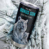 Personalized To My Bonus Son Gifts From Stepmother Stepdad Tumbler White Tiger Never Forget How Much I Love You Stepson Birthday Christmas Custom Stainless Steel Mug | siriusteestore