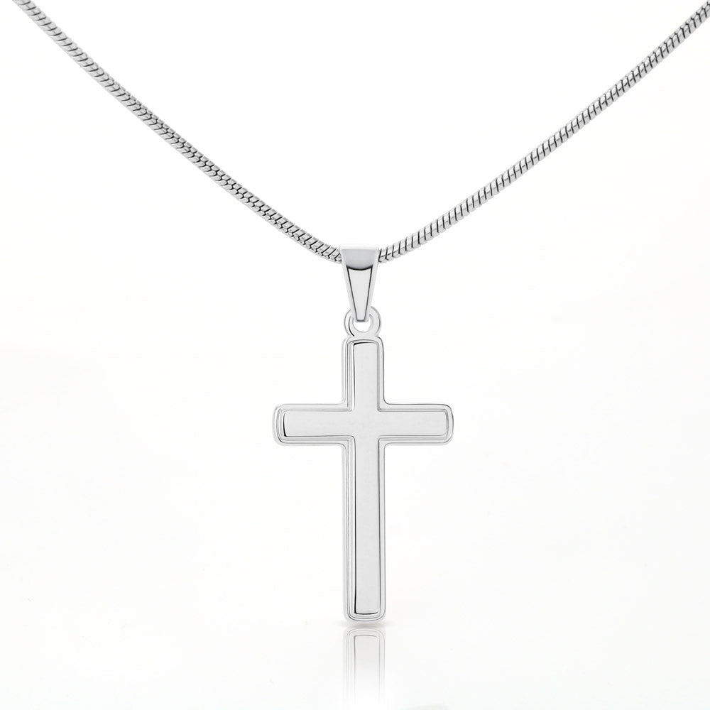 Stainless Cross Necklace Stainless Steel | 3 | Personalized To My Bonus Son Gifts Necklace From Stepmom Wherever Your Journey In Life Tiger Stepson Birthday Gifts Graduation Custom Gift Box Message Card | https://siriusteestore.