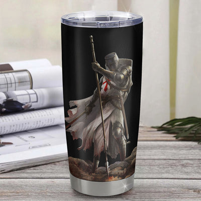 Personalized To My Bonus Son Knight Templar Tumbler From Stepdad Stainless Steel Cup You Will Never Lose Stepson Birthday Gifts Graduation Christmas Custom Travel Mug | siriusteestore