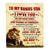 Personalized To My Bonus Son Lion Blanket From Stepdad Never Forget How Much I Love You Stepson Birthday Graduation Christmas Customized Bed Fleece Blanket | siriusteestore
