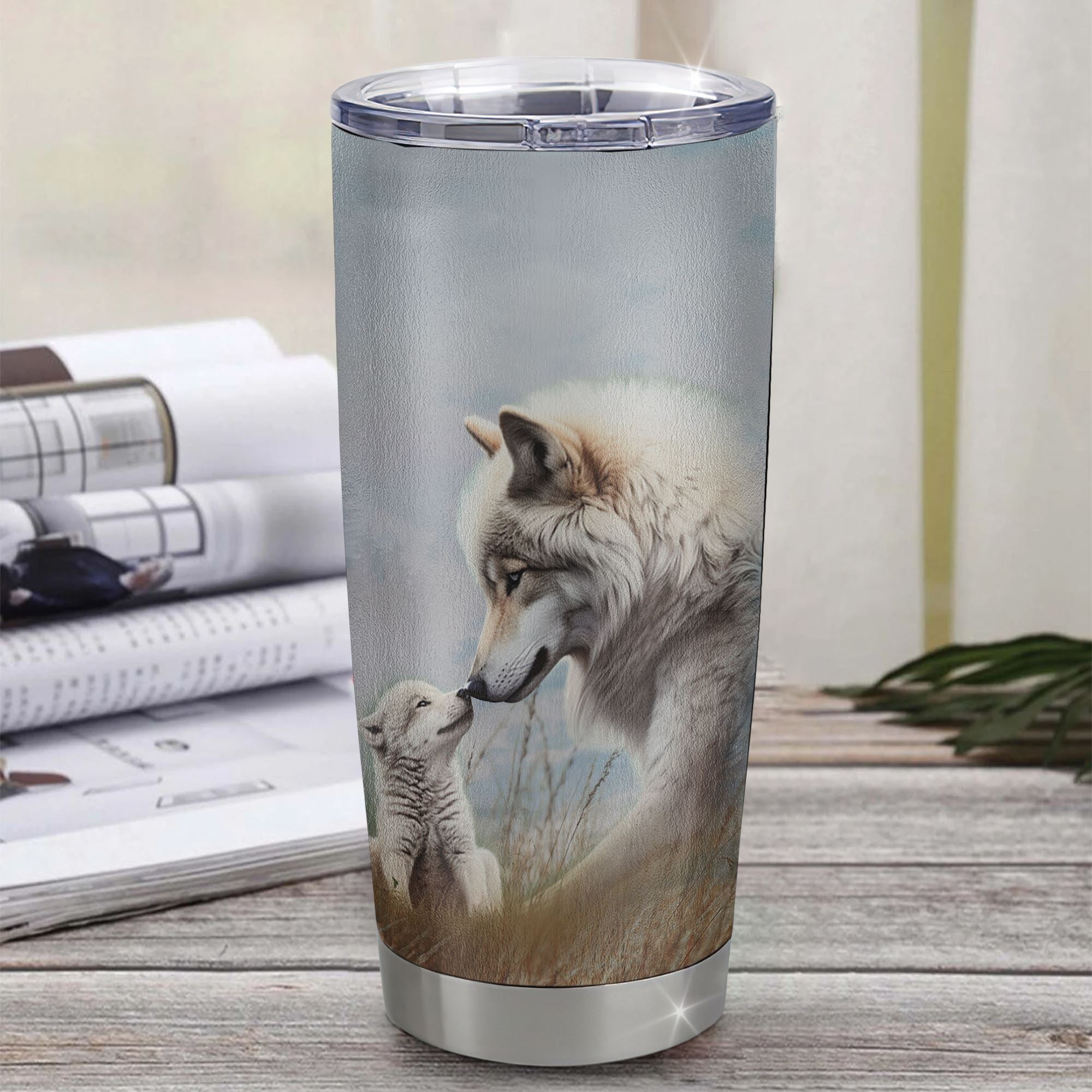 Personalized To My Bonus Son Tumbler From Stepmom Stepdad Never Forget That I Love You Wolf Stepson Birthday Gifts Graduation Christmas Custom Travel Mug | siriusteestore