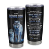 Personalized To My Bonus Son Tumbler From Stepmom Stepdad Stainless Steel Cup Whenever You Feel Wolf Stepson Birthday Gifts Graduation Christmas Custom Travel Mug | siriusteestore