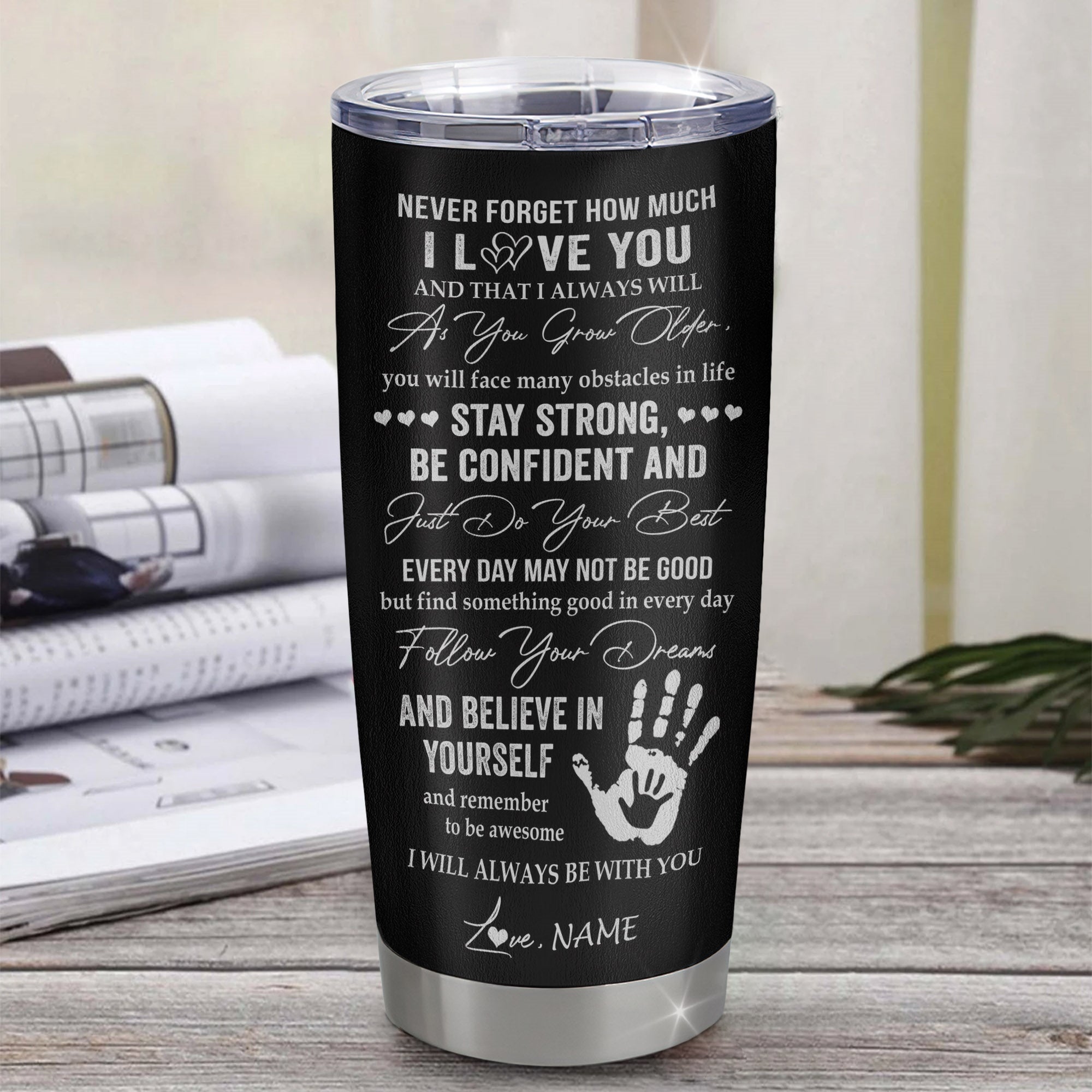 Personalized To My Bonus Son Tumbler Stainless Steel Cup I Love You Forever From Stepmom Stepson Birthday Gifts Christmas Thanksgiving Graduation Custom Travel Mug | siriusteestore
