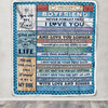 Personalized To My Boyfriend Blanket From Girlfriend Wood I Love You Boyfriend Birthday Anniversary Romantic Valentines Day Christmas Customized Fleece Blanket | siriusteestore