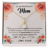 Alluring Beauty Necklace 18K Yellow Gold Finish | 1 | Personalized To My Boyfriend's Mom Gifts Necklace Thank You Birthday Gifts For Boyfriends Mom Mother In Law Mothers Day Jewelry Gift Box Message Card | siriusteestore
