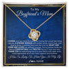 Love Knot Necklace 18K Yellow Gold Finish | 1 | Personalized To My Boyfriend's Mom Necklace From Daughter A Strong Women Mother In Law Birthday Mothers Day Christmas Customized Gift Box Message Card | siriusteestore