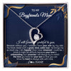Forever Love Necklace 14K White Gold Finish | 1 | Personalized To My Boyfriend's Mom Necklace From Daugter Grateful Gifts For Boyfriends Mom Jewelry Birthday Wedding Christmas Customized Gift Box Message Card | siriusteestore