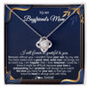 Love Knot Necklace 14K White Gold Finish | 1 | Personalized To My Boyfriend's Mom Necklace From Daugter Grateful Gifts For Boyfriends Mom Jewelry Birthday Wedding Christmas Customized Gift Box Message Card | siriusteestore