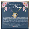 Love Knot Necklace 18K Yellow Gold Finish | Personalized To My Boyfriend's Mom Necklace Thank You For Raising The Perfect Man Boyfriend's Mom Mother's Day Pendant Jewelry Customized Gift Box Message Card | siriusteestore