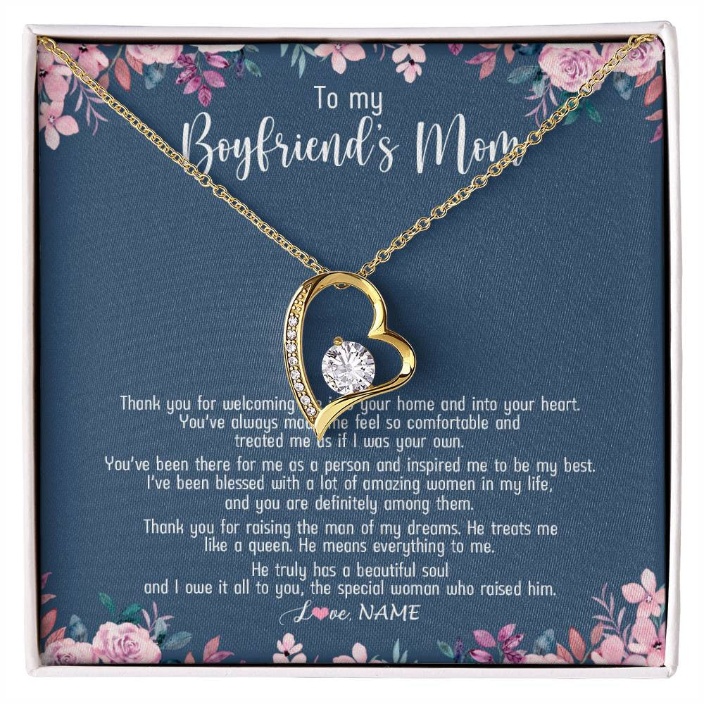 Personalized to My Beautiful Girlfriend Necklace from Boyfriend I May Not Be Your First Day Birthday Christmas Customized Gift Box Message Card