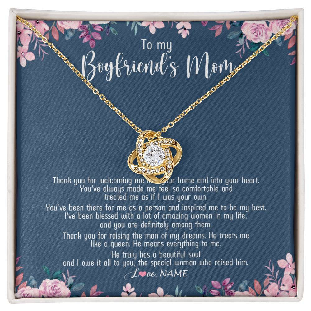  To My Boyfriends Mom Necklace, Gifts for My Boyfriends