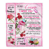 Personalized To My Cousin Blanket From Family Never Forget I Love You Pink Butterfly Cousin Birthday Christmas Customized Bed Fleece Throw Blanket | siriusteestore