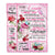 Personalized To My Cousin Blanket From Family Never Forget I Love You Pink Butterfly Cousin Birthday Christmas Customized Bed Fleece Throw Blanket | siriusteestore