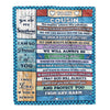 Personalized To My Cousin Blanket From Family Wood No Matter Where Life Takes Us Soul Sister Birthday Christmas Graduation Customized Fleece Throw Blanket | siriusteestore