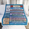 Personalized To My Cousin Blanket From Family Wood No Matter Where Life Takes Us Soul Sister Birthday Christmas Graduation Customized Fleece Throw Blanket | siriusteestore