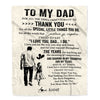 Personalized To My Dad Blanket From Daughter For All The Times That I Forgot To Thank You Dad Birthday Fathers Day Christmas Customized Fleece Blanket | siriusteestore