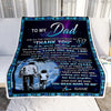 Personalized To My Dad Blanket From Son Thank You Day By Day Dad Birthday Fathers Day Thanksgiving Christmas Customized Bed Fleece Blanket | siriusteestore