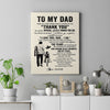 Personalized To My Dad Canvas From Daughter For All The Times That I Forgot To Thank You Dad Birthday Fathers Day Christmas Custom Wall Art Print Framed Canvas | siriusteestore