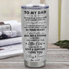 Personalized To My Dad From Daughter Litte Girl Stainless Steel Tumbler Cup Love You Always And Forever Lion Dad Fathers Day Birthday Christmas Travel Mug | siriusteestore