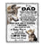Personalized To My Dad From Son Blanket Wolf Always Be Your Little Boy Dad Fathers Day Birthday Christmas Gift Customized Fleece Throw Blanket | siriusteestore