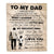 Personalized To My Dad Gifts Blanket From Son Thank You My Hero Dad Birthday Gift Fathers Day Thanksgiving Christmas Customized Bed Fleece Throw Blanket | siriusteestore