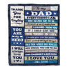 Personalized To My Dad Gifts From Daughter Son Wood Blanket Birthday Gift For Dad Who Wants Nothing Best Dad Fathers Day Christmas Customized Fleece Blanket | siriusteestore